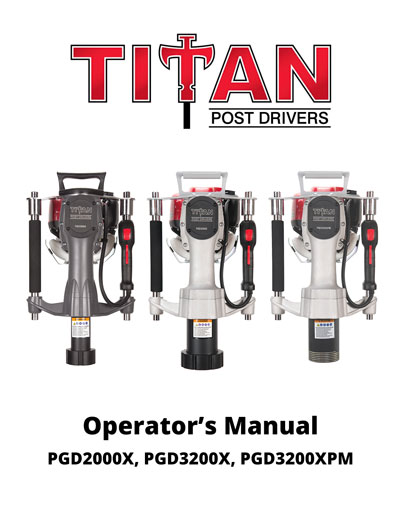 Manual for PGD2000X, PGD3200X, PGD3200XPM