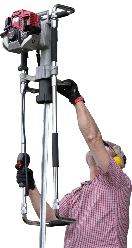 Extension handle in use